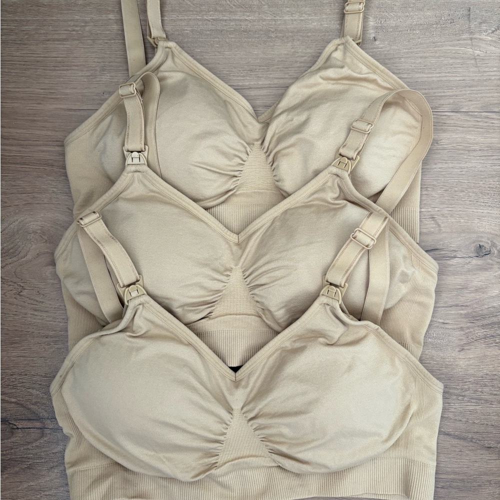 Beige Women's Nursing Bras